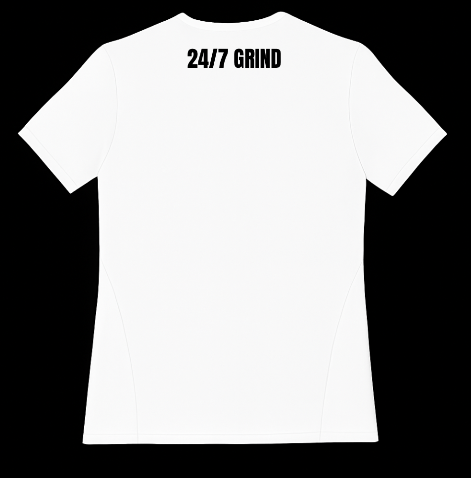 GAME TIME "THE CLOCK STARTS NOW" COMPRESSION SHIRT – WHITE